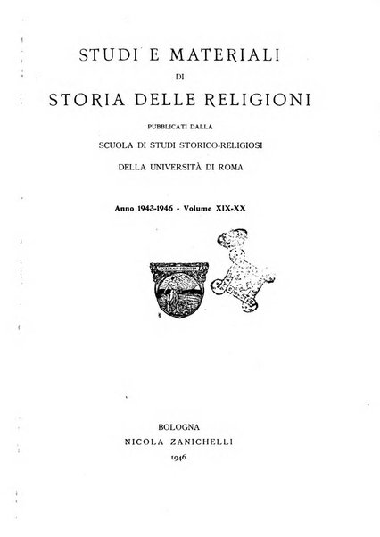 Studi e materiali di storia delle religioni