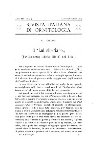 Rivista italiana di ornitologia