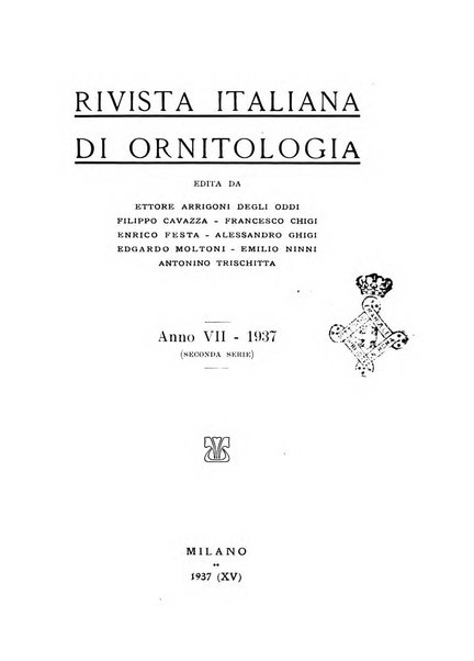 Rivista italiana di ornitologia