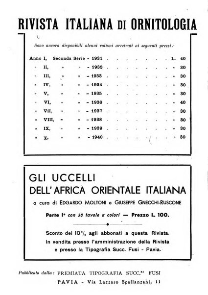 Rivista italiana di ornitologia