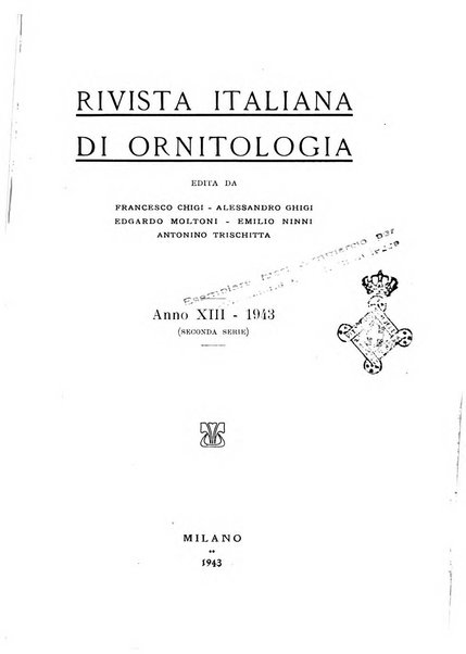 Rivista italiana di ornitologia