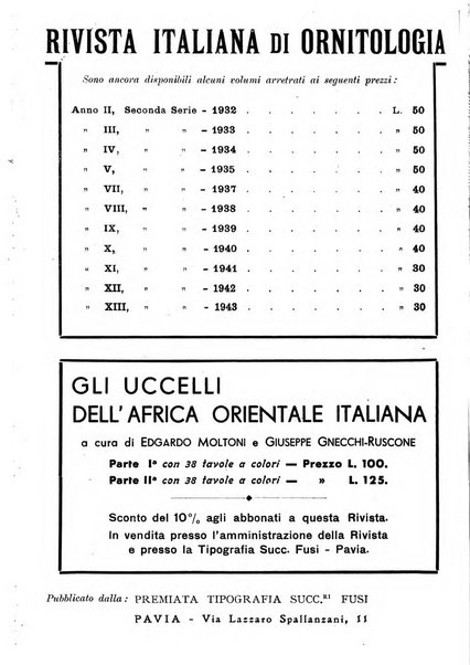 Rivista italiana di ornitologia