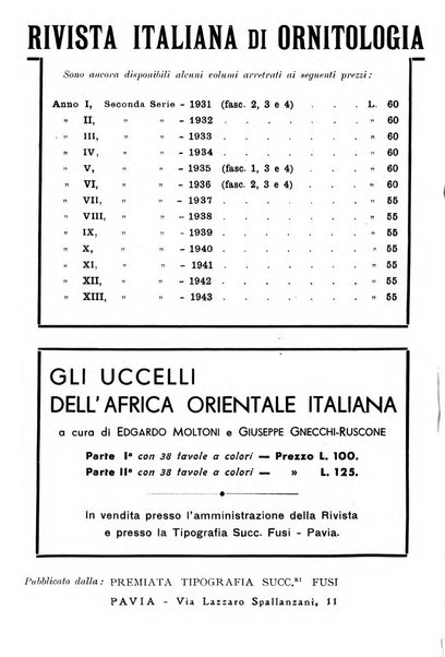 Rivista italiana di ornitologia