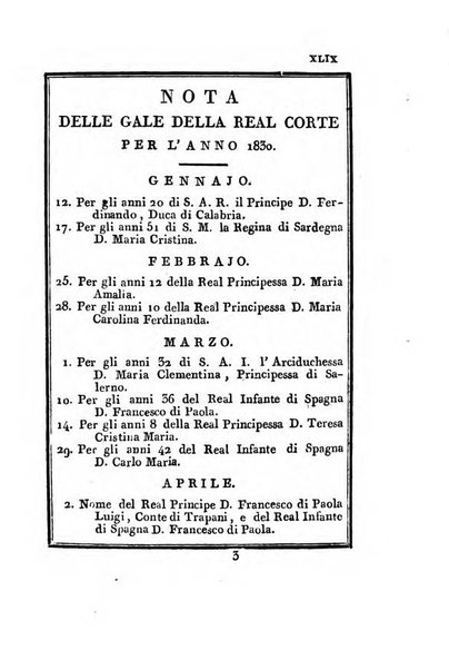 Almanacco della Real Casa e Corte per l'anno ...