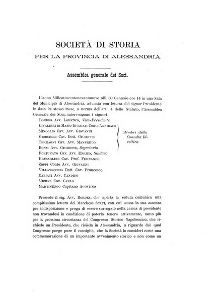 Rivista di storia, arte, archeologia della provincia di Alessandria periodico semestrale della commissione municipale di Alessandria