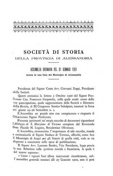 Rivista di storia, arte, archeologia della provincia di Alessandria periodico semestrale della commissione municipale di Alessandria