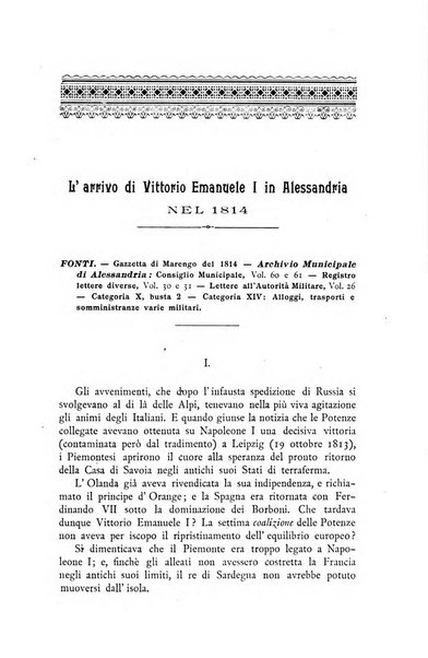 Rivista di storia, arte, archeologia della provincia di Alessandria periodico semestrale della commissione municipale di Alessandria