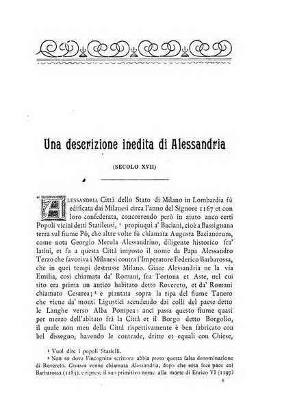 Rivista di storia, arte, archeologia della provincia di Alessandria periodico semestrale della commissione municipale di Alessandria