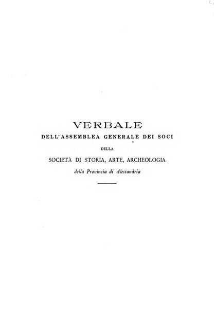 Rivista di storia, arte, archeologia della provincia di Alessandria periodico semestrale della commissione municipale di Alessandria