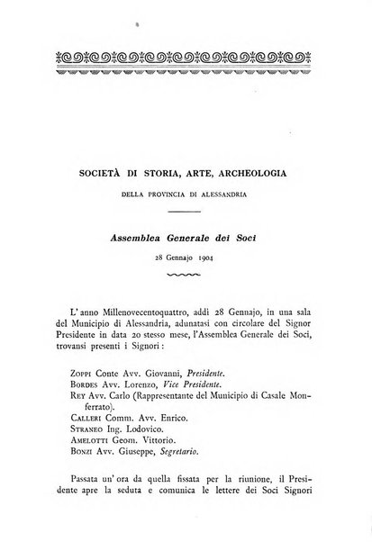 Rivista di storia, arte, archeologia della provincia di Alessandria periodico semestrale della commissione municipale di Alessandria