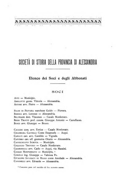 Rivista di storia, arte, archeologia della provincia di Alessandria periodico semestrale della commissione municipale di Alessandria