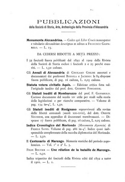 Rivista di storia, arte, archeologia della provincia di Alessandria periodico semestrale della commissione municipale di Alessandria