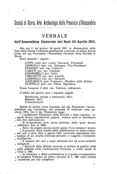 Rivista di storia, arte, archeologia della provincia di Alessandria periodico semestrale della commissione municipale di Alessandria