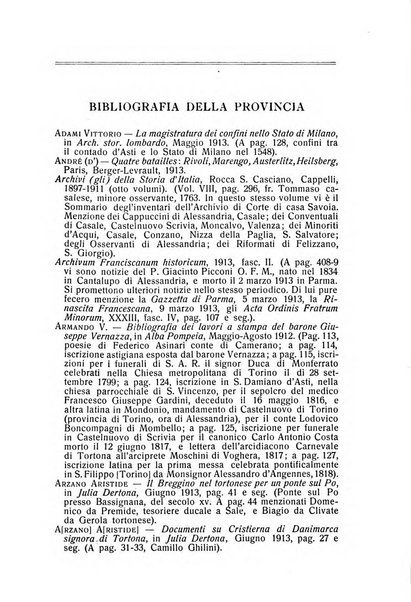 Rivista di storia, arte, archeologia della provincia di Alessandria periodico semestrale della commissione municipale di Alessandria