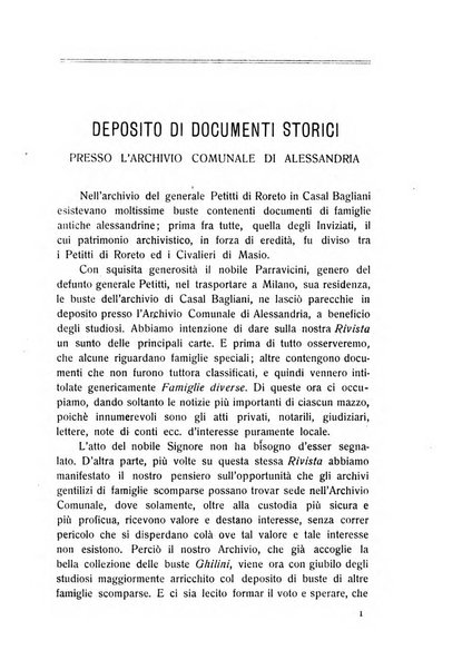 Rivista di storia, arte, archeologia della provincia di Alessandria periodico semestrale della commissione municipale di Alessandria