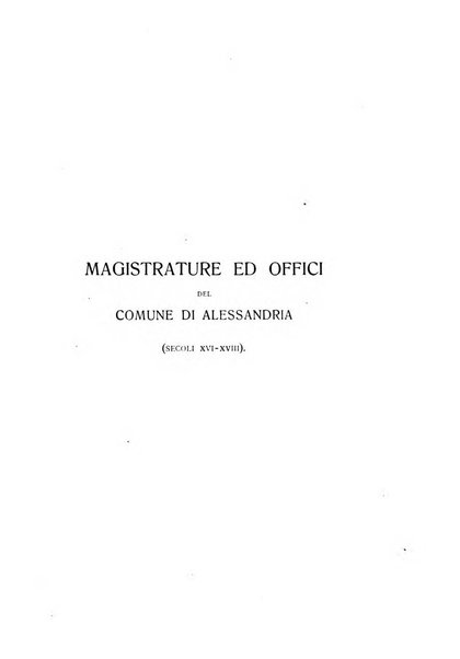 Rivista di storia, arte, archeologia della provincia di Alessandria periodico semestrale della commissione municipale di Alessandria