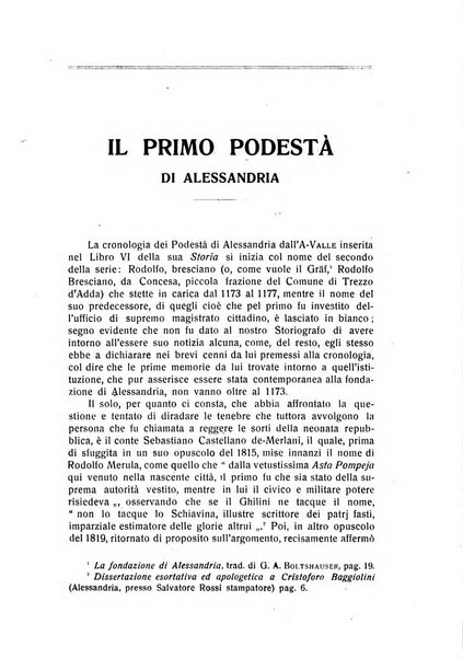 Rivista di storia, arte, archeologia della provincia di Alessandria periodico semestrale della commissione municipale di Alessandria