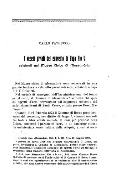 Rivista di storia, arte, archeologia della provincia di Alessandria periodico semestrale della commissione municipale di Alessandria