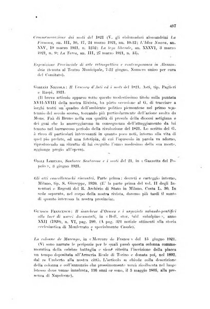 Rivista di storia, arte, archeologia della provincia di Alessandria periodico semestrale della commissione municipale di Alessandria