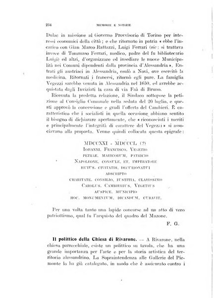 Rivista di storia, arte, archeologia della provincia di Alessandria periodico semestrale della commissione municipale di Alessandria