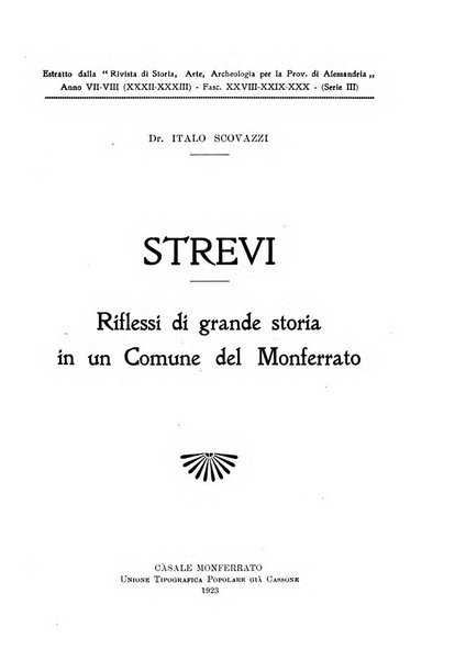 Rivista di storia, arte, archeologia della provincia di Alessandria periodico semestrale della commissione municipale di Alessandria