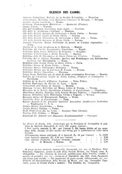 Rivista di storia, arte, archeologia della provincia di Alessandria periodico semestrale della commissione municipale di Alessandria