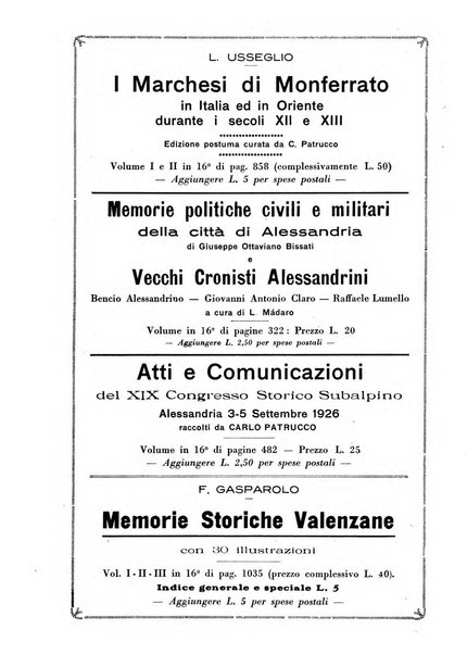 Rivista di storia, arte, archeologia della provincia di Alessandria periodico semestrale della commissione municipale di Alessandria