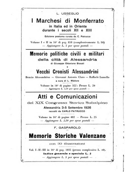 Rivista di storia, arte, archeologia della provincia di Alessandria periodico semestrale della commissione municipale di Alessandria