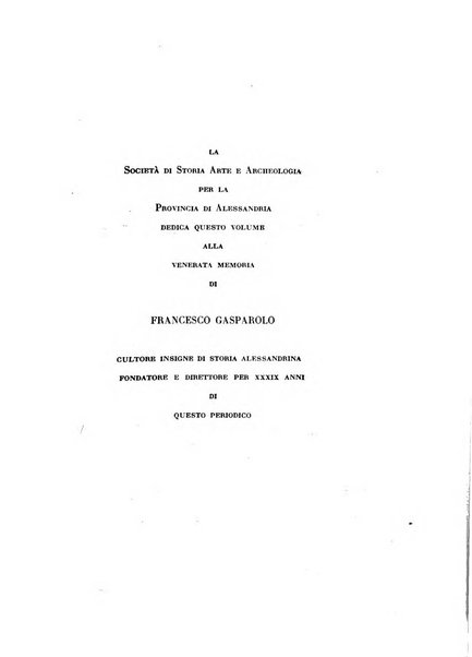 Rivista di storia, arte, archeologia della provincia di Alessandria periodico semestrale della commissione municipale di Alessandria