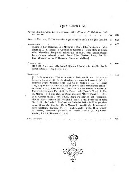 Rivista di storia, arte, archeologia della provincia di Alessandria periodico semestrale della commissione municipale di Alessandria