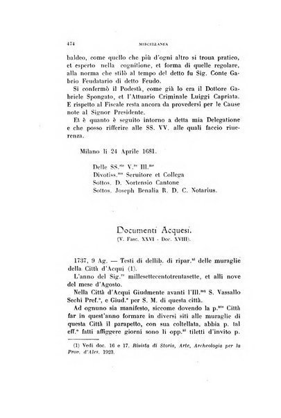 Rivista di storia, arte, archeologia della provincia di Alessandria periodico semestrale della commissione municipale di Alessandria