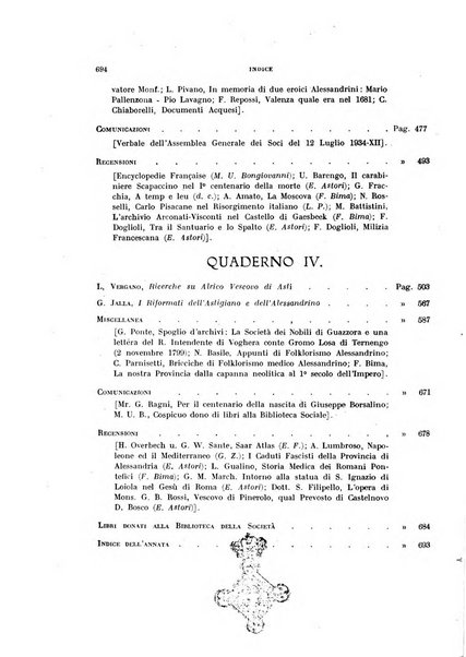 Rivista di storia, arte, archeologia della provincia di Alessandria periodico semestrale della commissione municipale di Alessandria