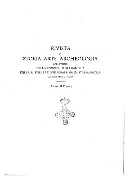 Rivista di storia, arte, archeologia della provincia di Alessandria periodico semestrale della commissione municipale di Alessandria