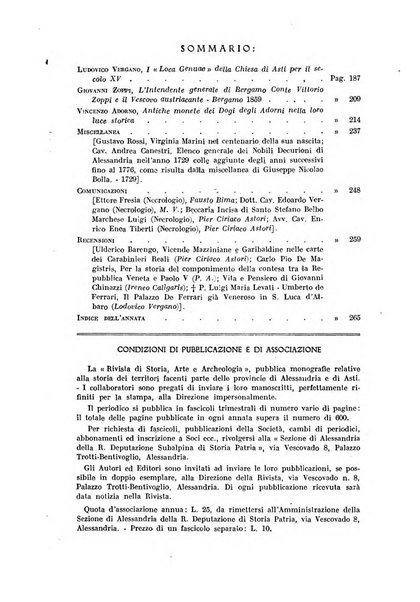 Rivista di storia, arte, archeologia della provincia di Alessandria periodico semestrale della commissione municipale di Alessandria