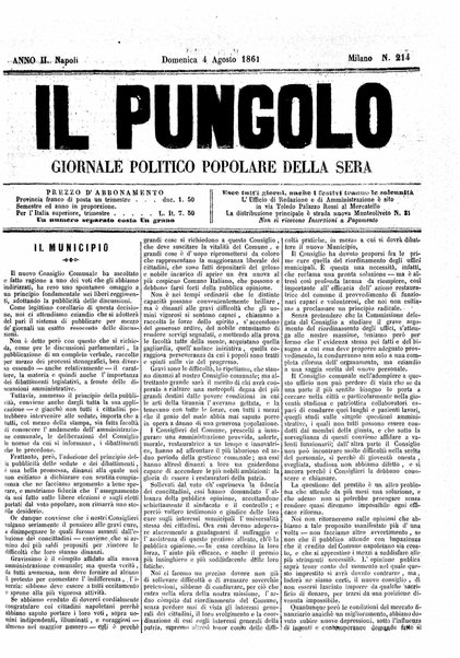 Il pungolo : giornale politico popolare della sera