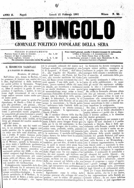 Il pungolo : giornale politico popolare della sera