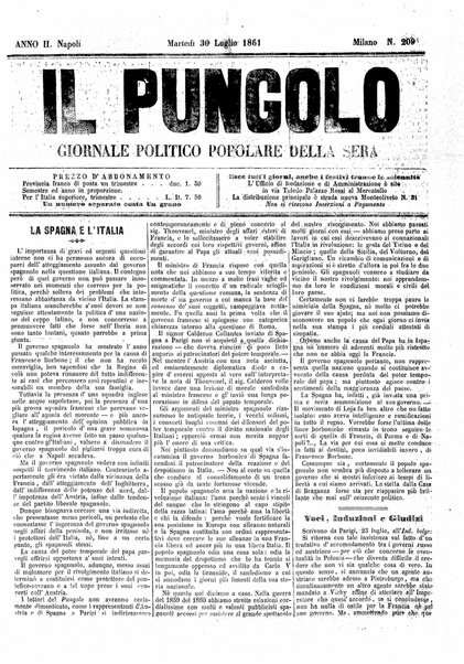 Il pungolo : giornale politico popolare della sera