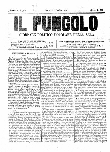 Il pungolo : giornale politico popolare della sera