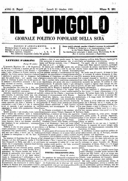 Il pungolo : giornale politico popolare della sera