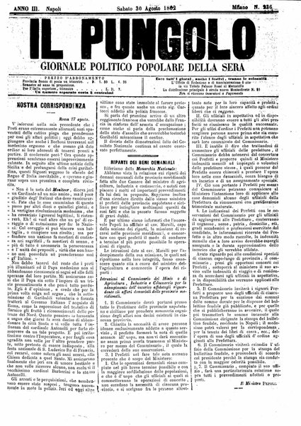 Il pungolo : giornale politico popolare della sera