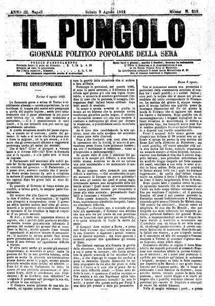 Il pungolo : giornale politico popolare della sera