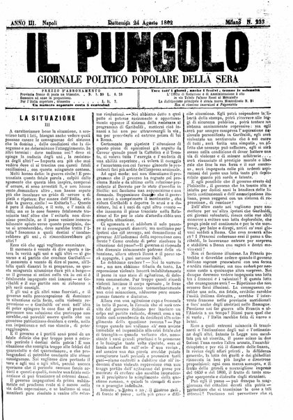 Il pungolo : giornale politico popolare della sera