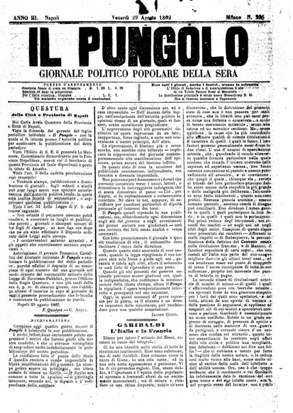 Il pungolo : giornale politico popolare della sera