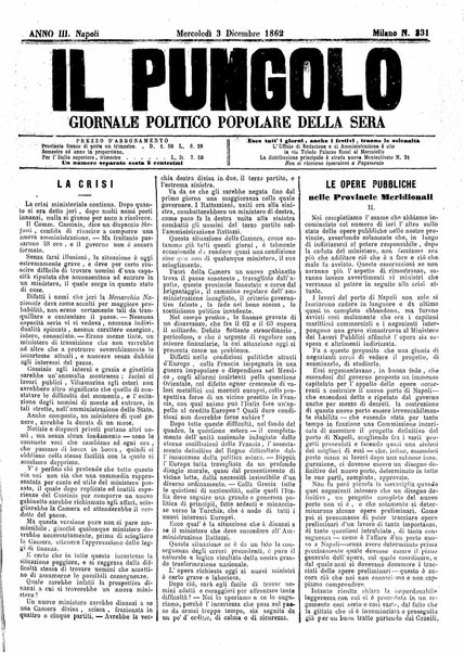 Il pungolo : giornale politico popolare della sera