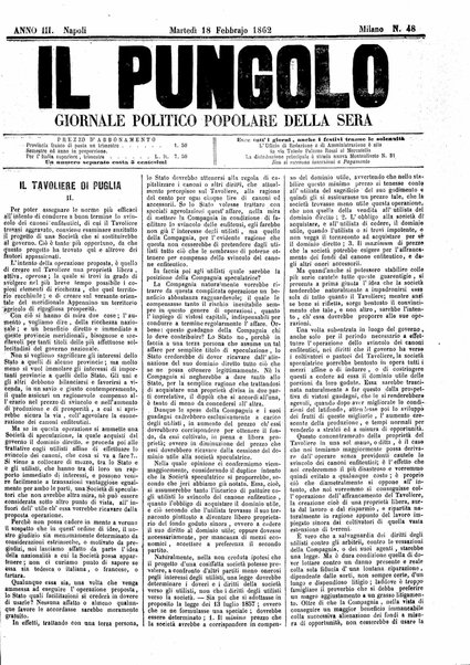 Il pungolo : giornale politico popolare della sera