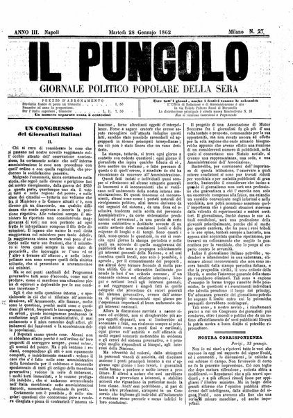 Il pungolo : giornale politico popolare della sera