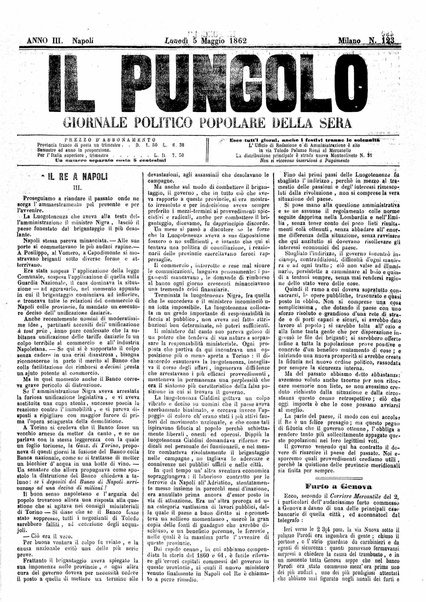 Il pungolo : giornale politico popolare della sera