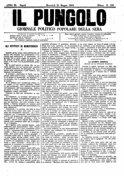 Il pungolo : giornale politico popolare della sera