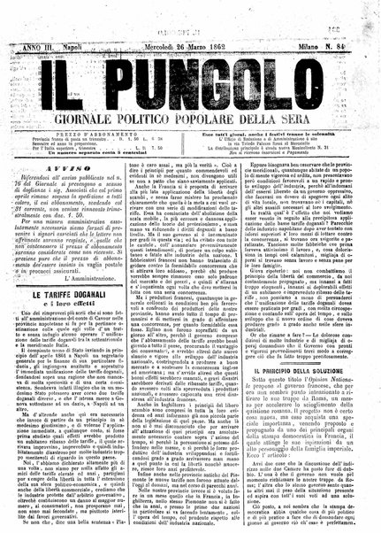 Il pungolo : giornale politico popolare della sera