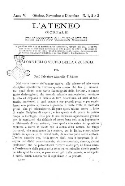 L'Ateneo giornale dell'Istituto Galileo Galilei